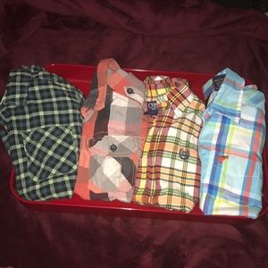 Bundle Four Short Sleeve Button Shirts & Jeans